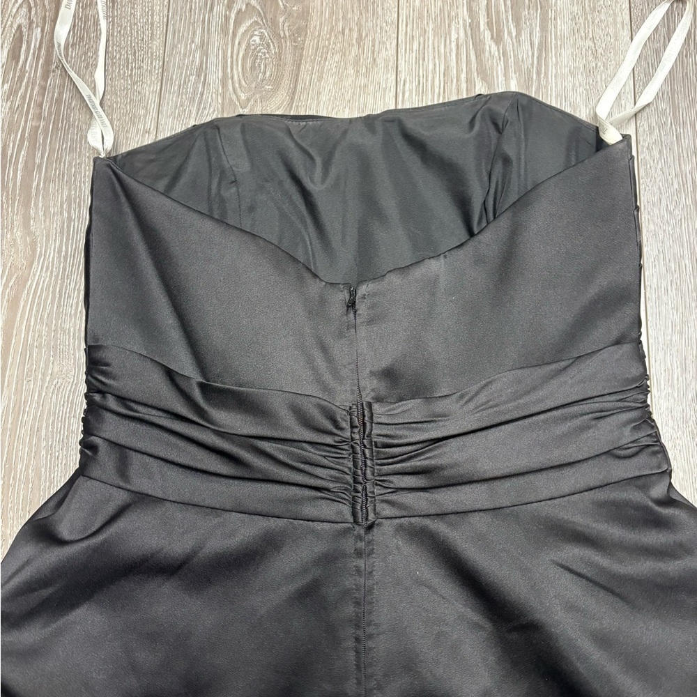 Davi’s Bridal Elegant Black Strapless Dress - Picture 15 of 16